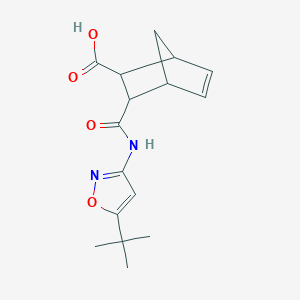 molecular formula C16H20N2O4 B5480911 3-{[(5-tert-butyl-3-isoxazolyl)amino]carbonyl}bicyclo[2.2.1]hept-5-ene-2-carboxylic acid 