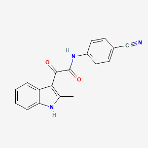 N-(4-cyanophenyl)-2-(2-methyl-1H-indol-3-yl)-2-oxoacetamide