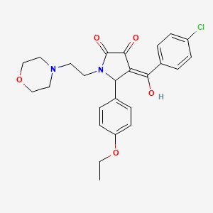 4-(4-chlorobenzoyl)-5-(4-ethoxyphenyl)-3-hydroxy-1-[2-(4-morpholinyl)ethyl]-1,5-dihydro-2H-pyrrol-2-one