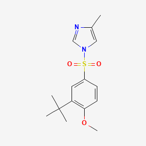 1-[(3-tert-butyl-4-methoxyphenyl)sulfonyl]-4-methyl-1H-imidazole