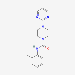 molecular formula C16H19N5O B5481034 N-(2-methylphenyl)-4-(2-pyrimidinyl)-1-piperazinecarboxamide 