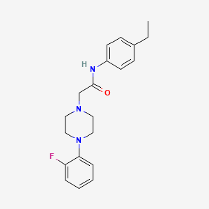 N-(4-ethylphenyl)-2-[4-(2-fluorophenyl)-1-piperazinyl]acetamide