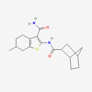 2-[(bicyclo[2.2.1]hept-2-ylcarbonyl)amino]-6-methyl-4,5,6,7-tetrahydro-1-benzothiophene-3-carboxamide