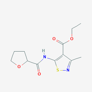 ethyl 3-methyl-5-[(tetrahydro-2-furanylcarbonyl)amino]-4-isothiazolecarboxylate