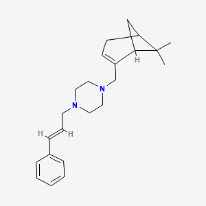 1-[(6,6-dimethylbicyclo[3.1.1]hept-2-en-2-yl)methyl]-4-(3-phenyl-2-propen-1-yl)piperazine