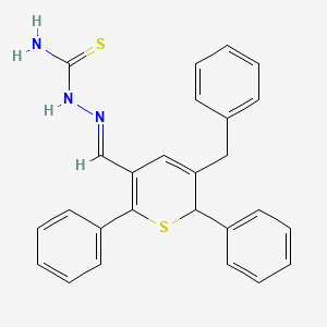 molecular formula C26H23N3S2 B5481193 3-benzyl-2,6-diphenyl-2H-thiopyran-5-carbaldehyde thiosemicarbazone 