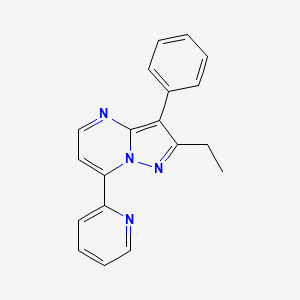 2-ethyl-3-phenyl-7-(2-pyridinyl)pyrazolo[1,5-a]pyrimidine