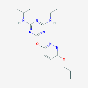 N-ethyl-N'-isopropyl-6-[(6-propoxy-3-pyridazinyl)oxy]-1,3,5-triazine-2,4-diamine