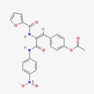 [4-[(E)-2-(furan-2-carbonylamino)-3-(4-nitroanilino)-3-oxoprop-1-enyl]phenyl] acetate