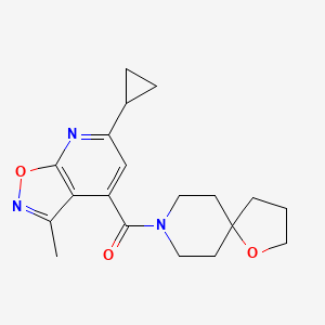 8-[(6-cyclopropyl-3-methylisoxazolo[5,4-b]pyridin-4-yl)carbonyl]-1-oxa-8-azaspiro[4.5]decane