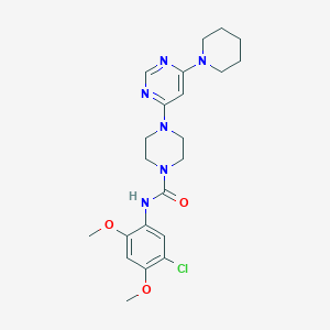 N-(5-chloro-2,4-dimethoxyphenyl)-4-[6-(1-piperidinyl)-4-pyrimidinyl]-1-piperazinecarboxamide