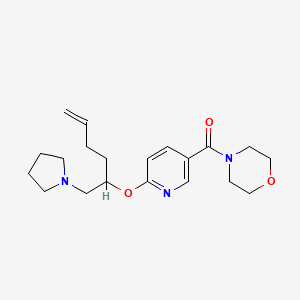 4-[(6-{[(2S,5R)-5-(pyrrolidin-1-ylmethyl)tetrahydrofuran-2-yl]methyl}pyridin-3-yl)carbonyl]morpholine