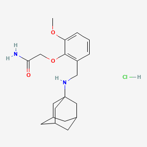 2-{2-[(1-adamantylamino)methyl]-6-methoxyphenoxy}acetamide hydrochloride