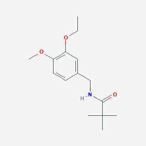 N-(3-ethoxy-4-methoxybenzyl)-2,2-dimethylpropanamide