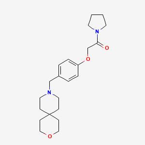 9-[4-(2-oxo-2-pyrrolidin-1-ylethoxy)benzyl]-3-oxa-9-azaspiro[5.5]undecane