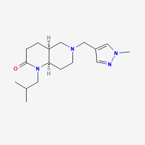 (4aS*,8aR*)-1-isobutyl-6-[(1-methyl-1H-pyrazol-4-yl)methyl]octahydro-1,6-naphthyridin-2(1H)-one