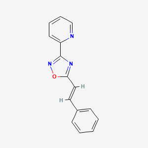 2-[5-(2-phenylvinyl)-1,2,4-oxadiazol-3-yl]pyridine