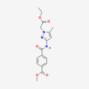 methyl 4-({[1-(2-ethoxy-2-oxoethyl)-5-methyl-1H-pyrazol-3-yl]amino}carbonyl)benzoate