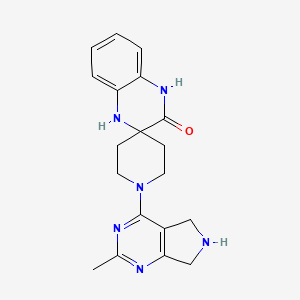 1-(2-methyl-6,7-dihydro-5H-pyrrolo[3,4-d]pyrimidin-4-yl)-1',4'-dihydro-3'H-spiro[piperidine-4,2'-quinoxalin]-3'-one