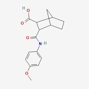 3-{[(4-methoxyphenyl)amino]carbonyl}bicyclo[2.2.1]heptane-2-carboxylic acid