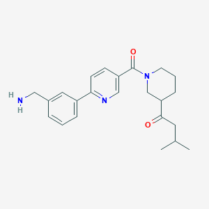 1-[1-({6-[3-(aminomethyl)phenyl]-3-pyridinyl}carbonyl)-3-piperidinyl]-3-methyl-1-butanone hydrochloride