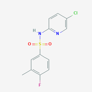 N-(5-chloro-2-pyridinyl)-4-fluoro-3-methylbenzenesulfonamide