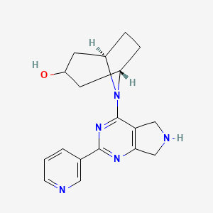 molecular formula C18H21N5O B5481523 (3-endo)-8-[2-(3-pyridinyl)-6,7-dihydro-5H-pyrrolo[3,4-d]pyrimidin-4-yl]-8-azabicyclo[3.2.1]octan-3-ol 