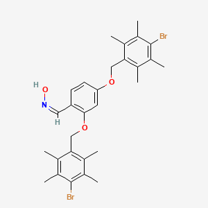 molecular formula C29H33Br2NO3 B5481533 2,4-bis[(4-bromo-2,3,5,6-tetramethylbenzyl)oxy]benzaldehyde oxime 