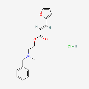 molecular formula C17H20ClNO3 B5481617 2-[benzyl(methyl)amino]ethyl 3-(2-furyl)acrylate hydrochloride 