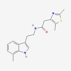 2-(2,5-dimethyl-1,3-thiazol-4-yl)-N-[2-(7-methyl-1H-indol-3-yl)ethyl]acetamide