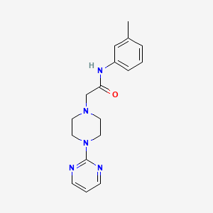 N-(3-methylphenyl)-2-[4-(2-pyrimidinyl)-1-piperazinyl]acetamide