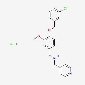 {4-[(3-chlorobenzyl)oxy]-3-methoxybenzyl}(4-pyridinylmethyl)amine hydrochloride