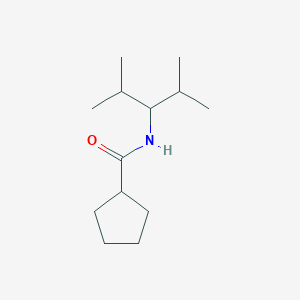 molecular formula C13H25NO B5481700 N-(1-isopropyl-2-methylpropyl)cyclopentanecarboxamide 