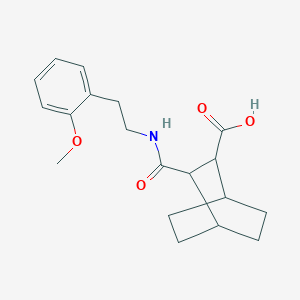 molecular formula C19H25NO4 B5481738 3-({[2-(2-methoxyphenyl)ethyl]amino}carbonyl)bicyclo[2.2.2]octane-2-carboxylic acid 