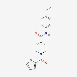 N-(4-ethylphenyl)-1-(2-furoyl)piperidine-4-carboxamide