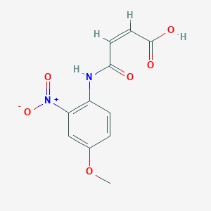 molecular formula C11H10N2O6 B5481763 4-[(4-methoxy-2-nitrophenyl)amino]-4-oxo-2-butenoic acid 