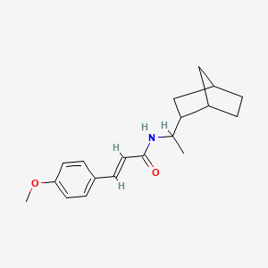 molecular formula C19H25NO2 B5481826 N-(1-bicyclo[2.2.1]hept-2-ylethyl)-3-(4-methoxyphenyl)acrylamide 