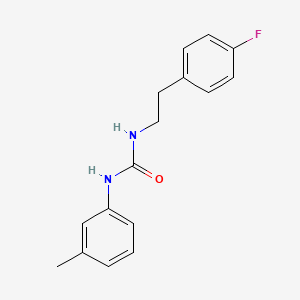 molecular formula C16H17FN2O B5481840 N-[2-(4-fluorophenyl)ethyl]-N'-(3-methylphenyl)urea 