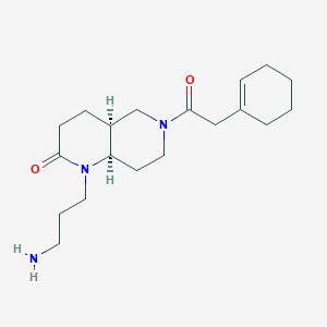rel-(4aS,8aR)-1-(3-aminopropyl)-6-(1-cyclohexen-1-ylacetyl)octahydro-1,6-naphthyridin-2(1H)-one hydrochloride