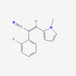 2-(2-fluorophenyl)-3-(1-methyl-1H-pyrrol-2-yl)acrylonitrile