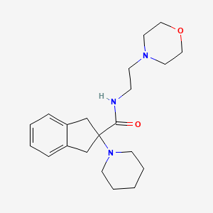 N-[2-(4-morpholinyl)ethyl]-2-(1-piperidinyl)-2-indanecarboxamide