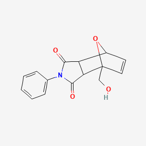 1-(hydroxymethyl)-4-phenyl-10-oxa-4-azatricyclo[5.2.1.0~2,6~]dec-8-ene-3,5-dione