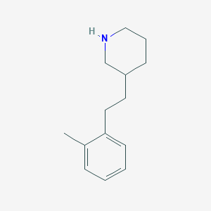 molecular formula C14H21N B5481981 3-[2-(2-methylphenyl)ethyl]piperidine hydrochloride 