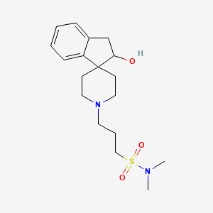 molecular formula C18H28N2O3S B5482010 3-(2-hydroxy-2,3-dihydro-1'H-spiro[indene-1,4'-piperidin]-1'-yl)-N,N-dimethyl-1-propanesulfonamide 
