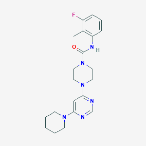 N-(3-fluoro-2-methylphenyl)-4-[6-(1-piperidinyl)-4-pyrimidinyl]-1-piperazinecarboxamide