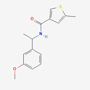 N-[1-(3-methoxyphenyl)ethyl]-5-methyl-3-thiophenecarboxamide