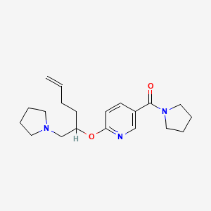 5-(pyrrolidin-1-ylcarbonyl)-2-{[(2S,5R)-5-(pyrrolidin-1-ylmethyl)tetrahydrofuran-2-yl]methyl}pyridine