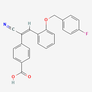 4-(1-cyano-2-{2-[(4-fluorobenzyl)oxy]phenyl}vinyl)benzoic acid