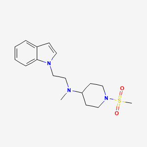 N-[2-(1H-indol-1-yl)ethyl]-N-methyl-1-(methylsulfonyl)piperidin-4-amine