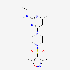 4-{4-[(3,5-dimethyl-4-isoxazolyl)sulfonyl]-1-piperazinyl}-N-ethyl-6-methyl-2-pyrimidinamine